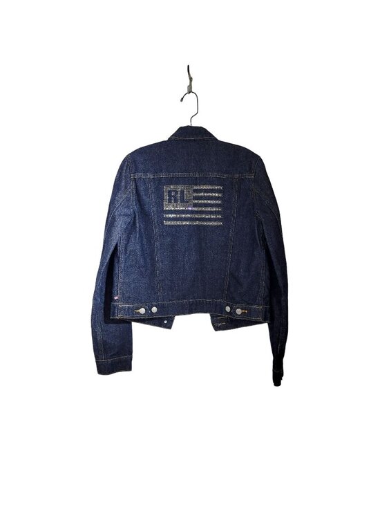 Polo Jeans Co. Ralph Lauren Jackets & Blazers - Polo Jeans Co. Ralph Lauren Studded American Flag Logo Denim Jacket